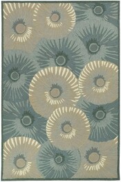 Trans Ocean Capri Pleated Inkcap Aqua 173004